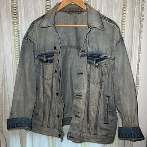 Free People Blue Vintage Jean Jacket